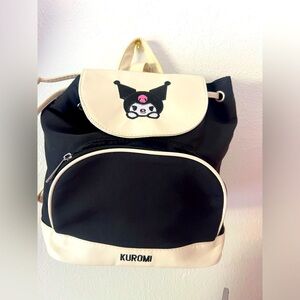 New kuromi mini backpack black